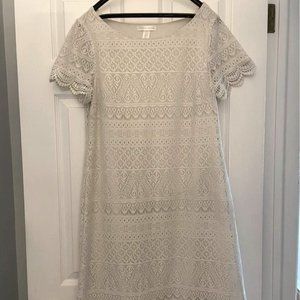 Size 14 Off-White Lace Dress